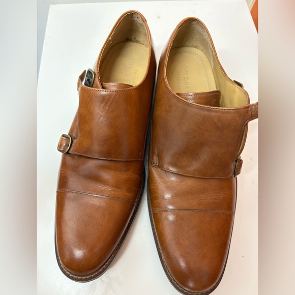 COLE HAAN Carmel Brown Leather Loafers - Picture 3 of 14